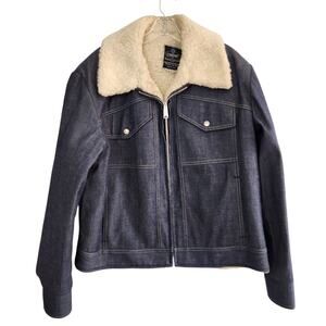 VINTAGE Cooper Designer Outerwear 1970s Sherman lined denim ranger jacket sz 44